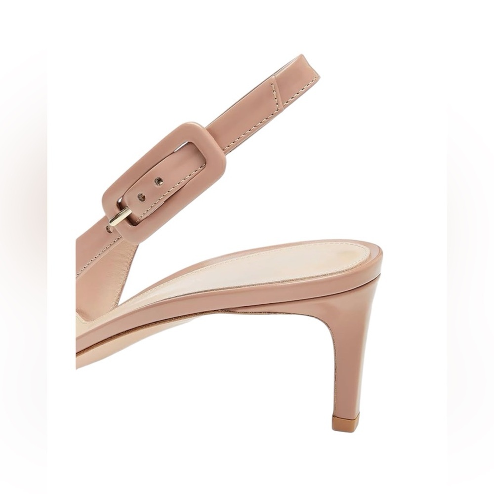 Women's kitten heels, with closed toe, 2 inches low heel, size 8.5.    (#82) - Picture 4 of 7